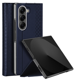 Dux Ducis Bril Samsung Galaxy Z Fold 7 Hoesje Back Cover Blauw afbeelding