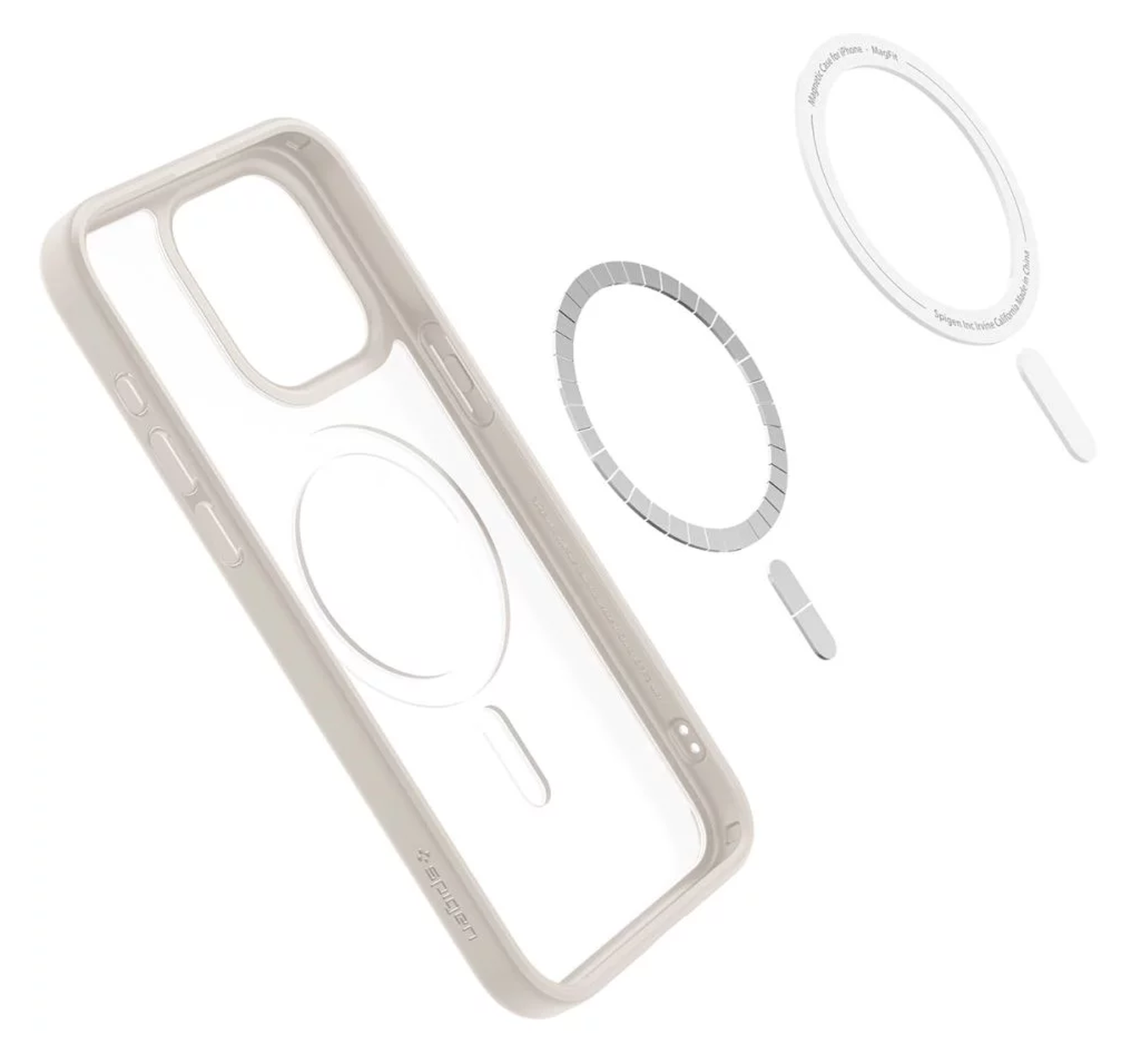 Spigen Ultra Hybrid MagFit Apple iPhone 15 Pro Max Hoesje MagSafe Titanium afbeelding 11
