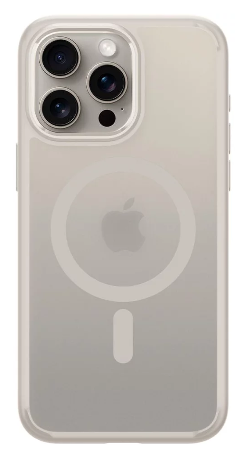Spigen Ultra Hybrid MagFit Apple iPhone 15 Pro Max Hoesje MagSafe Titanium afbeelding 2
