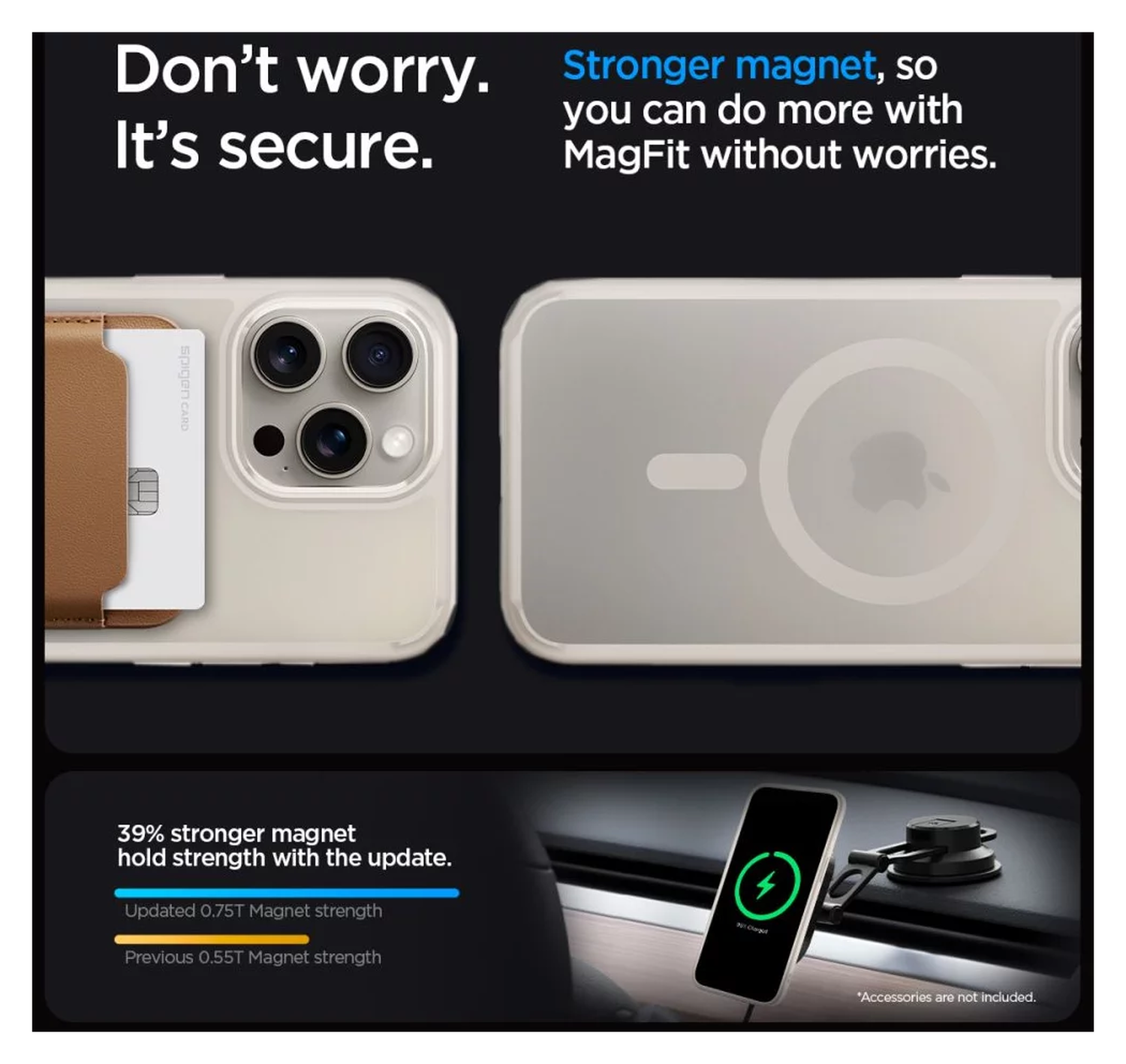 Spigen Ultra Hybrid MagFit Apple iPhone 15 Pro Max Hoesje MagSafe Titanium afbeelding 5