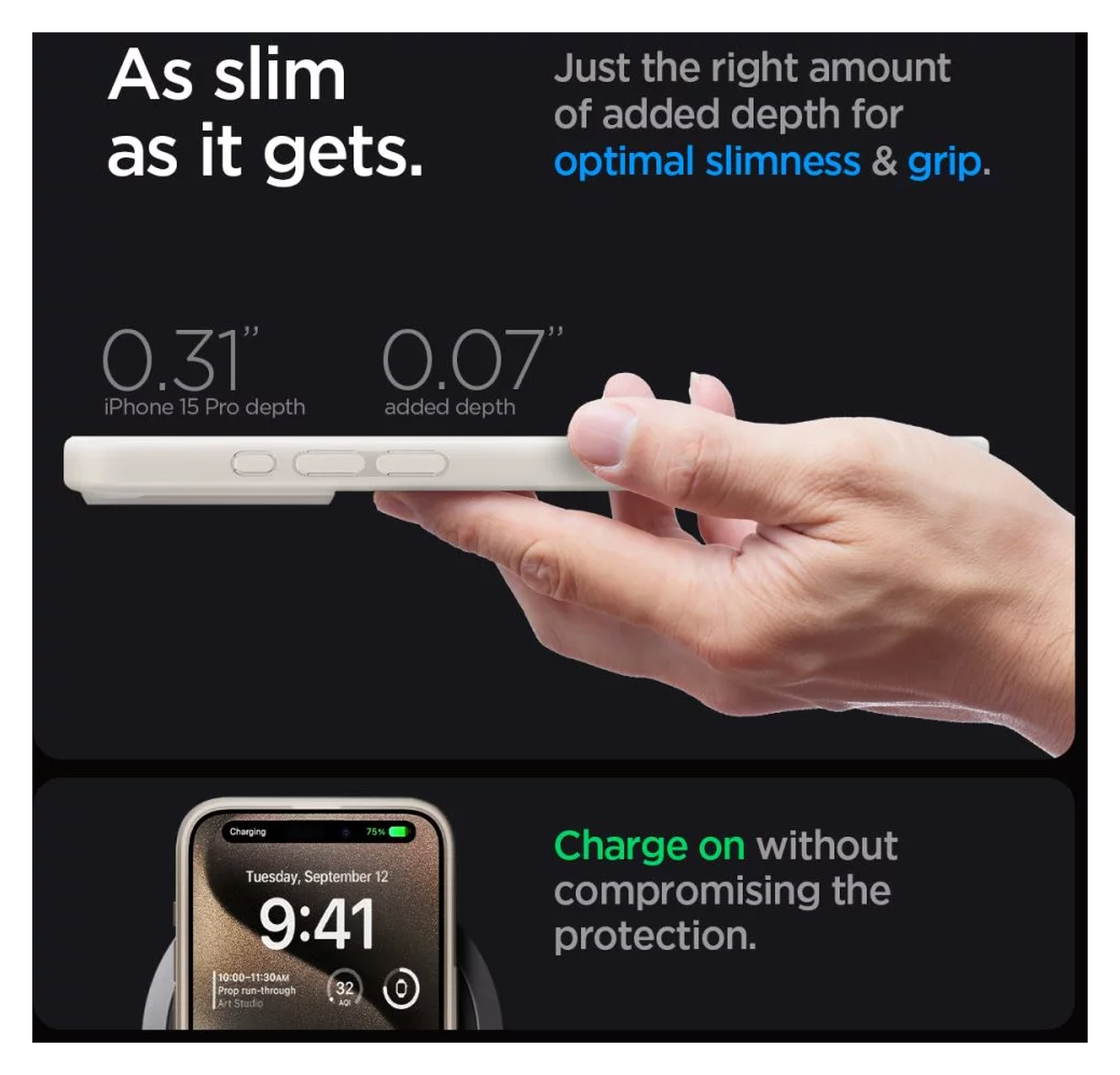 Spigen Ultra Hybrid MagFit Apple iPhone 15 Pro Max Hoesje MagSafe Titanium afbeelding 6