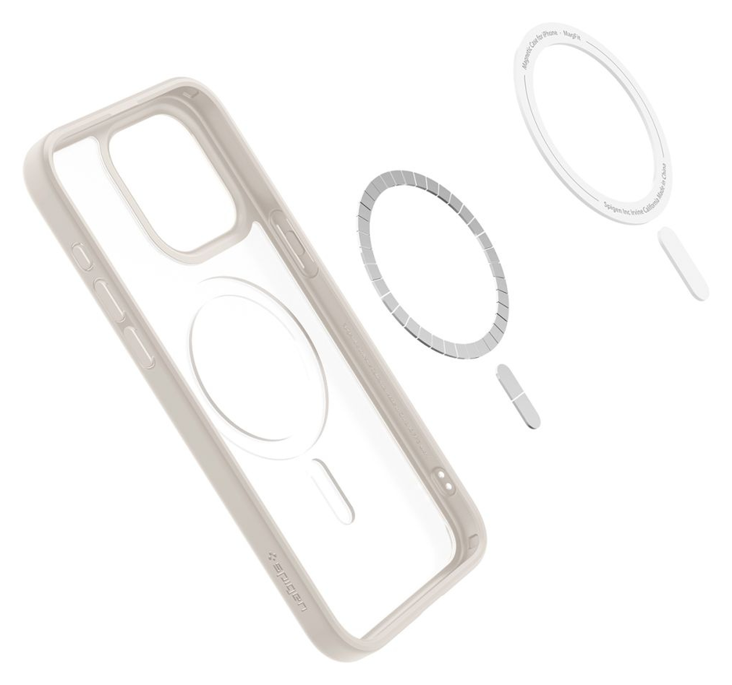 Spigen Ultra Hybrid MagFit Apple iPhone 15 Pro Hoesje MagSafe Titanium afbeelding 11