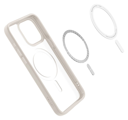 Spigen Ultra Hybrid MagFit Apple iPhone 15 Pro Hoesje MagSafe Titanium afbeelding 11