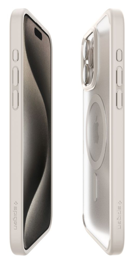Spigen Ultra Hybrid MagFit Apple iPhone 15 Pro Hoesje MagSafe Titanium afbeelding 13