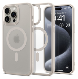 Spigen Ultra Hybrid MagFit Apple iPhone 15 Pro Hoesje MagSafe Titanium