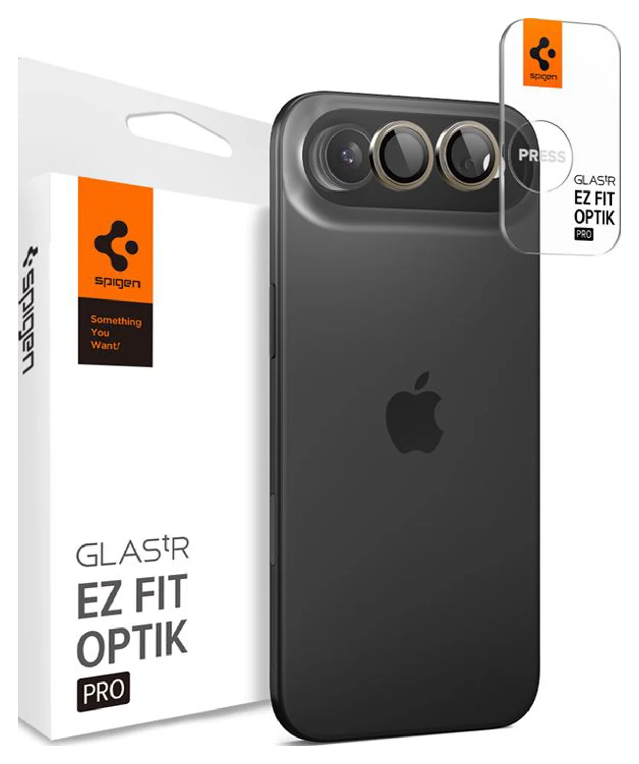 Spigen EZ Fit Optik Pro iPhone Air Camera Lens Protector Goud (2-Pack) afbeelding 1