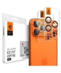 Spigen Optik Pro iPhone 17 Pro / 17 Pro Max Camera Protector Oranje (2-Pack) afbeelding