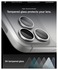 Spigen Optik Pro iPhone 17 Pro / 17 Pro Max Camera Protector Zilver (2-Pack) afbeelding 4