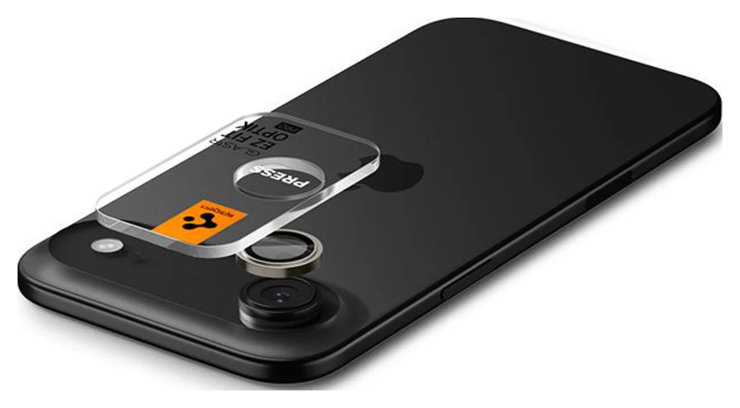 Spigen EZ Fit Optik Pro iPhone Air Camera Lens Protector Zwart (2-Pack) afbeelding 8