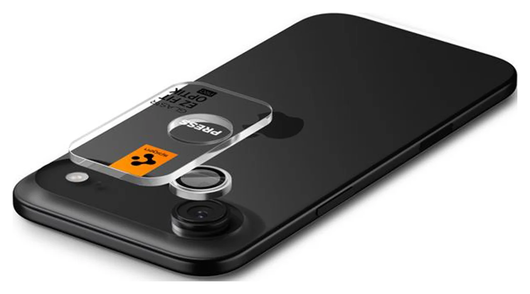 Spigen EZ Fit Optik Pro iPhone Air Camera Lens Protector Zilver (2-Pack) afbeelding 8