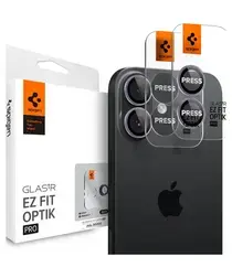 Spigen EZ Fit Optik Pro iPhone 17 Camera Lens Protector Paars (2-Pack) afbeelding