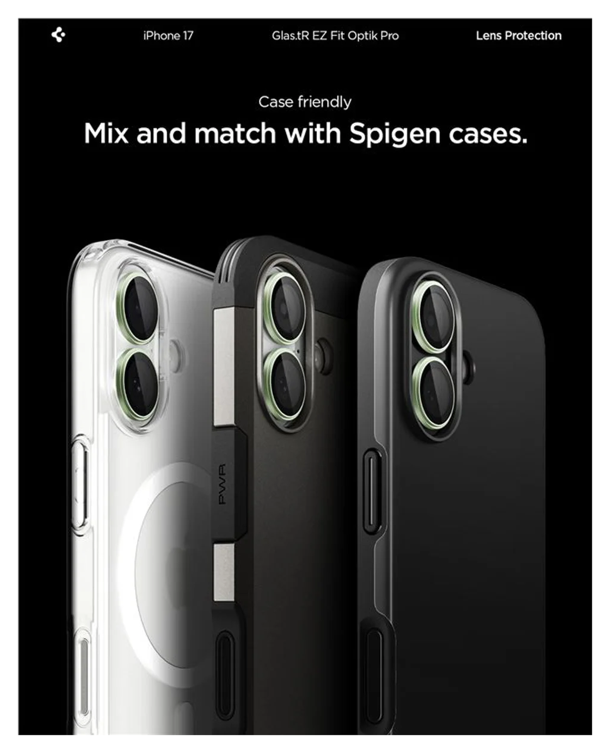 Spigen EZ Fit Optik Pro iPhone 17 Camera Lens Protector Groen (2-Pack) afbeelding 7