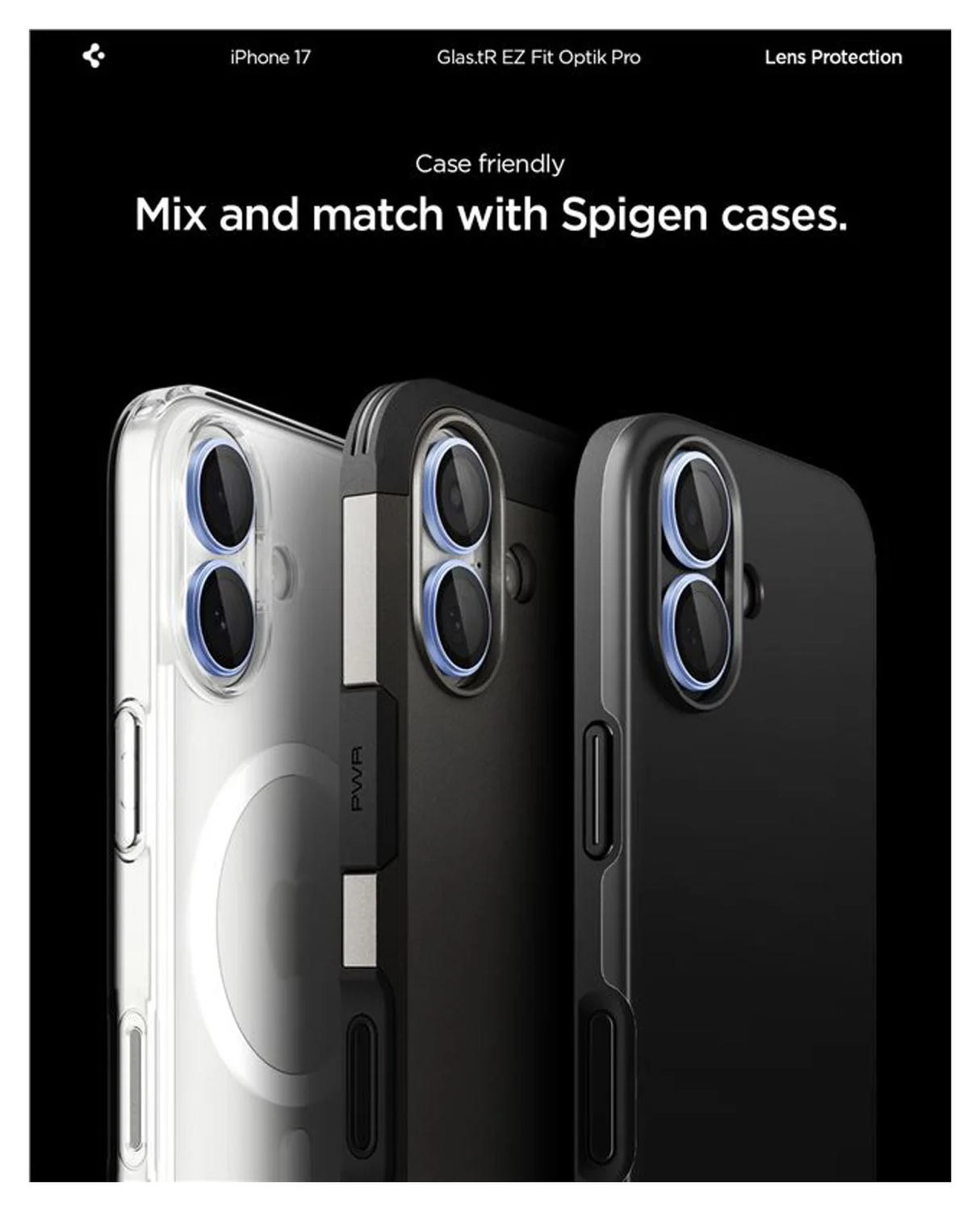 Spigen EZ Fit Optik Pro iPhone 17 Camera Lens Protector Blauw (2-Pack) afbeelding 7