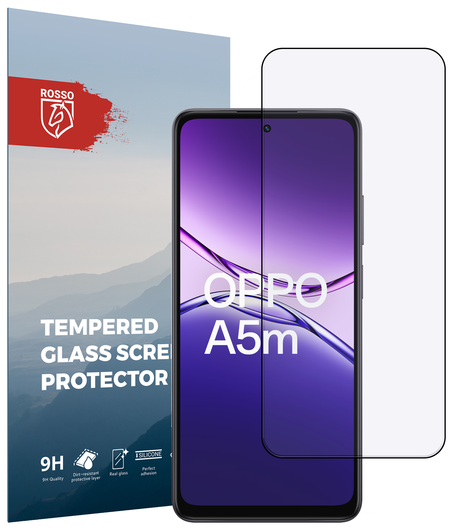 Rosso Oppo A5 (2025) 9H Tempered Glass Screen Protector afbeelding 1