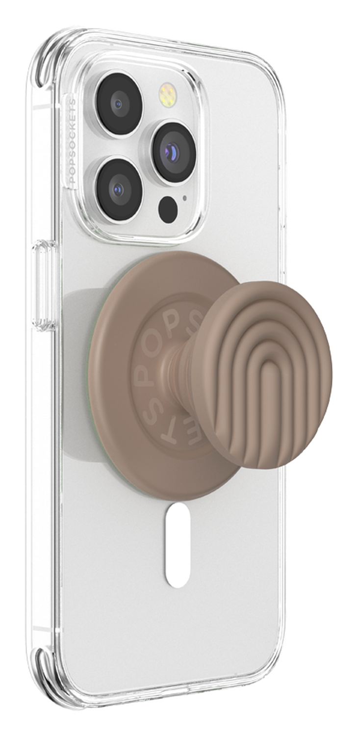 PopSockets PopGrip voor MagSafe Greep en Standaard Curves Latte afbeelding 2