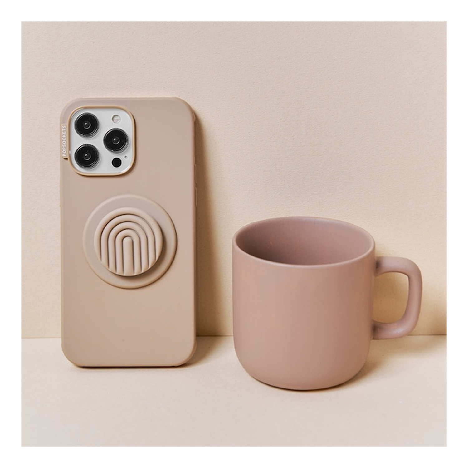PopSockets PopGrip voor MagSafe Greep en Standaard Curves Latte afbeelding 4