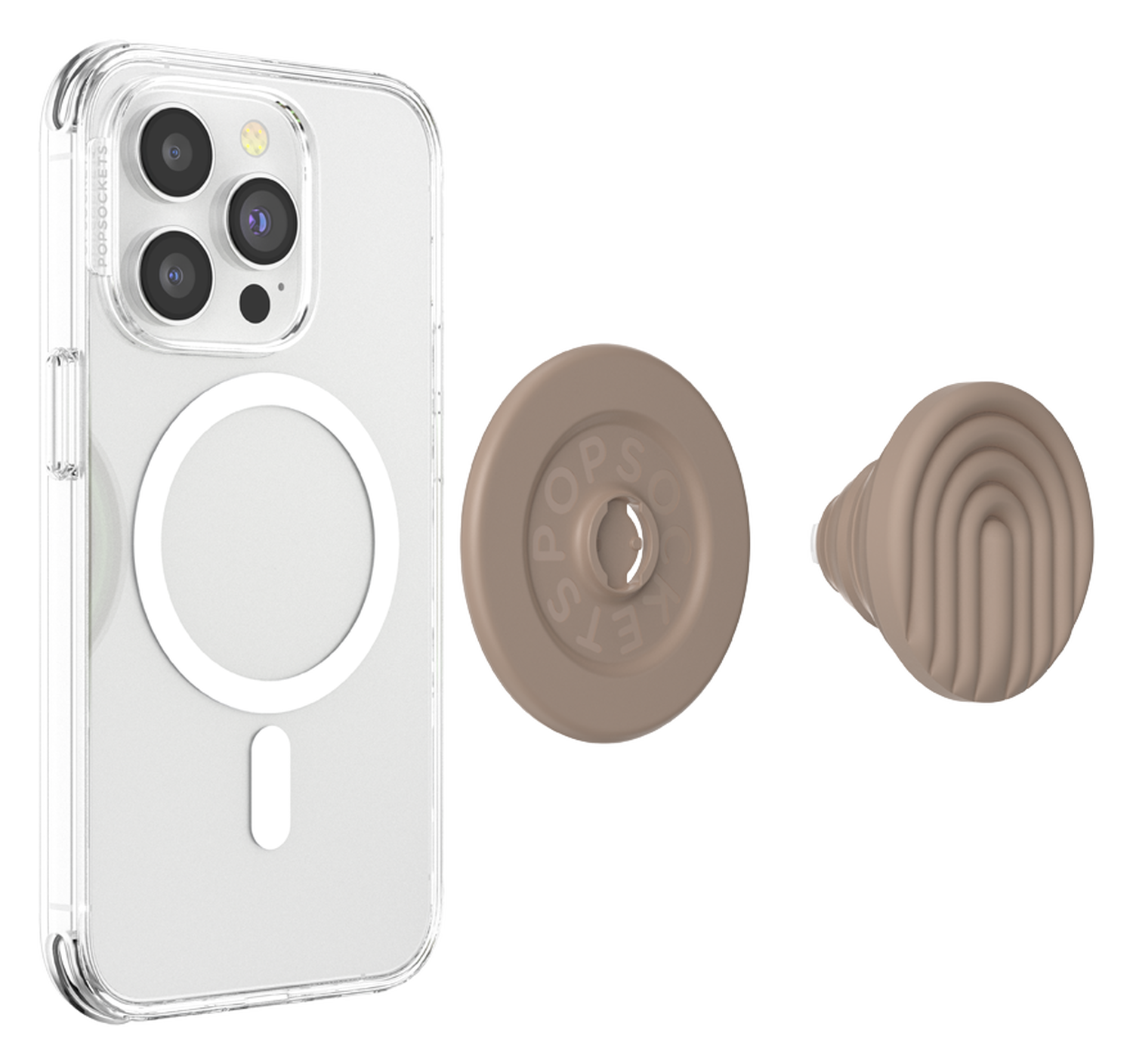 PopSockets PopGrip voor MagSafe Greep en Standaard Curves Latte afbeelding 9