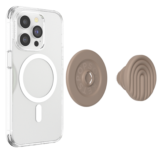 PopSockets PopGrip voor MagSafe Greep en Standaard Curves Latte afbeelding 9