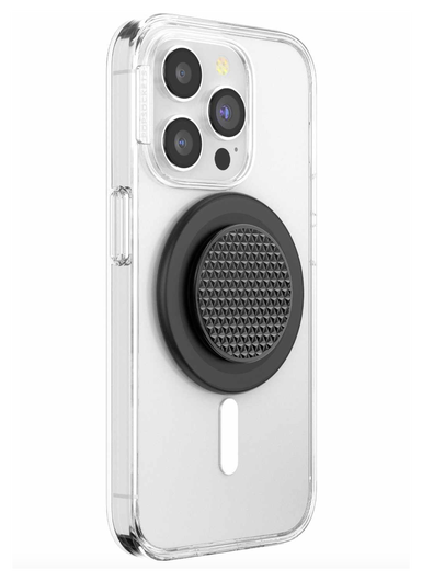 PopSockets PopGrip voor MagSafe Greep en Standaard Traingle Knurl Zwart afbeelding 2