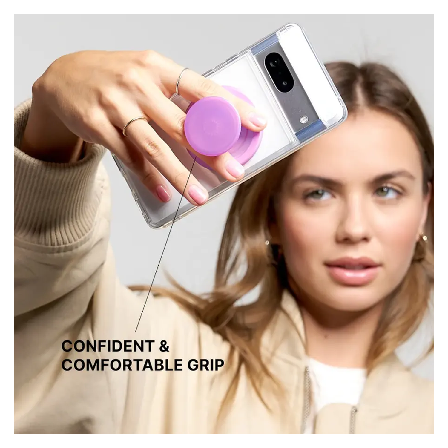 PopSockets PopGrip voor MagSafe Greep en Standaard Coconut Creme afbeelding 5