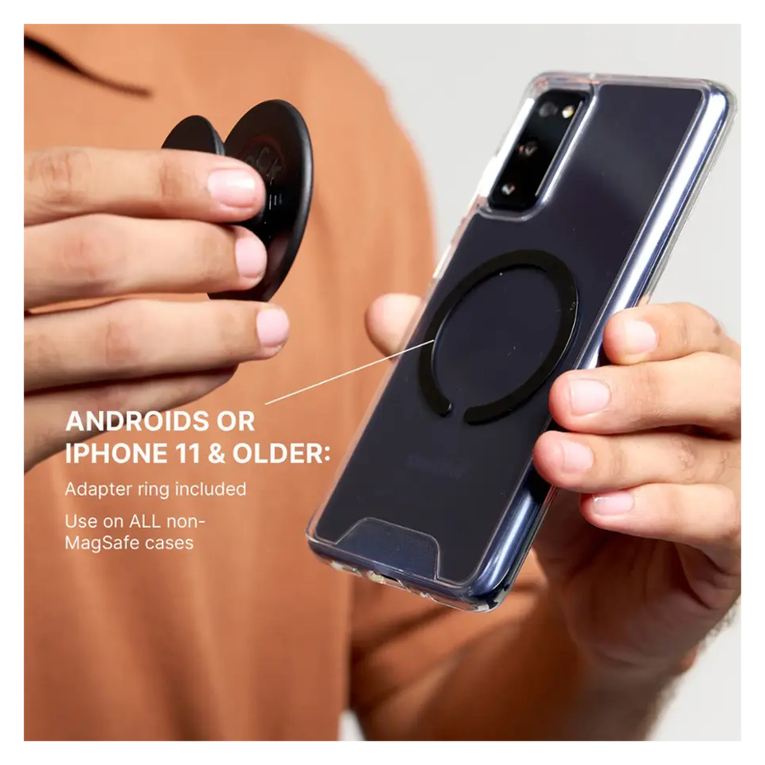 PopSockets PopGrip voor MagSafe Greep en Standaard Coconut Creme afbeelding 8