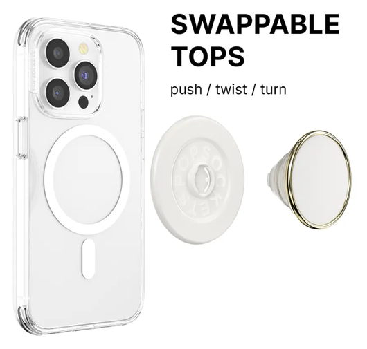 PopSockets PopGrip voor MagSafe Greep en Standaard Coconut Creme afbeelding 3