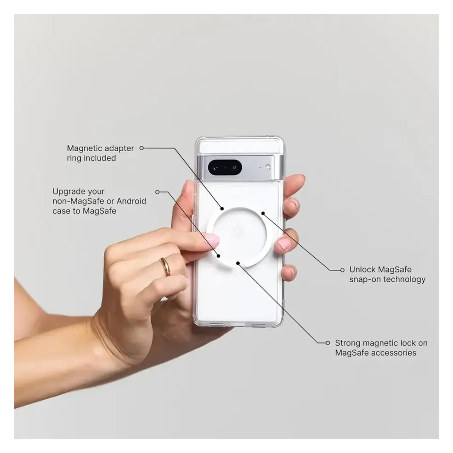 PopSockets PopGrip voor MagSafe Greep en Standaard Red Wine afbeelding 3