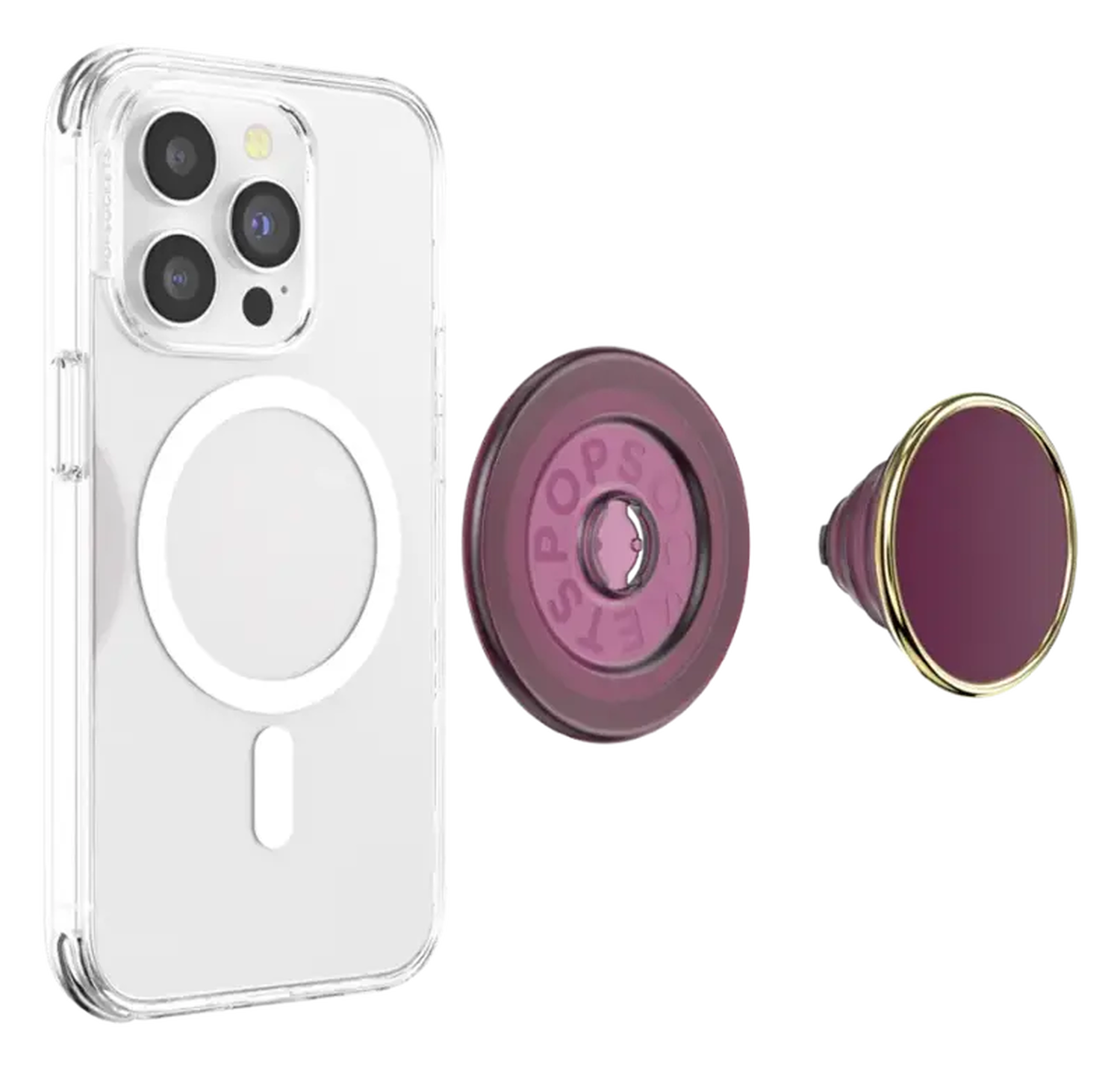 PopSockets PopGrip voor MagSafe Greep en Standaard Red Wine afbeelding 4