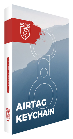 Rosso Deluxe Apple AirTag Sleutelhanger Echt Leer Hoesje 2-Pack Bruin afbeelding 11