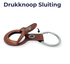 Rosso Deluxe Apple AirTag Sleutelhanger Echt Leer Hoesje 2-Pack Bruin afbeelding 4