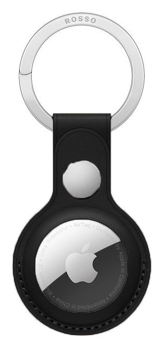 Rosso Deluxe Apple AirTag Sleutelhanger Echt Leer Hoesje 4-Pack Bruin / Zwart afbeelding 13