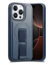 Apple iPhone 14 Pro MagSafe Hoesje met Polsband Blauw afbeelding