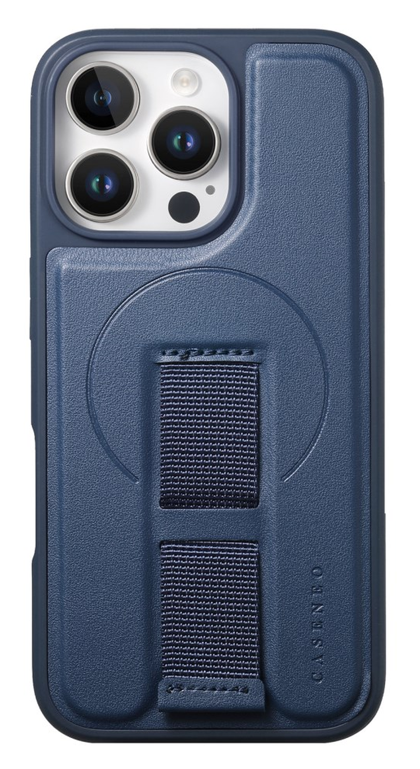 Apple iPhone 14 Pro MagSafe Hoesje met Polsband Blauw afbeelding 2