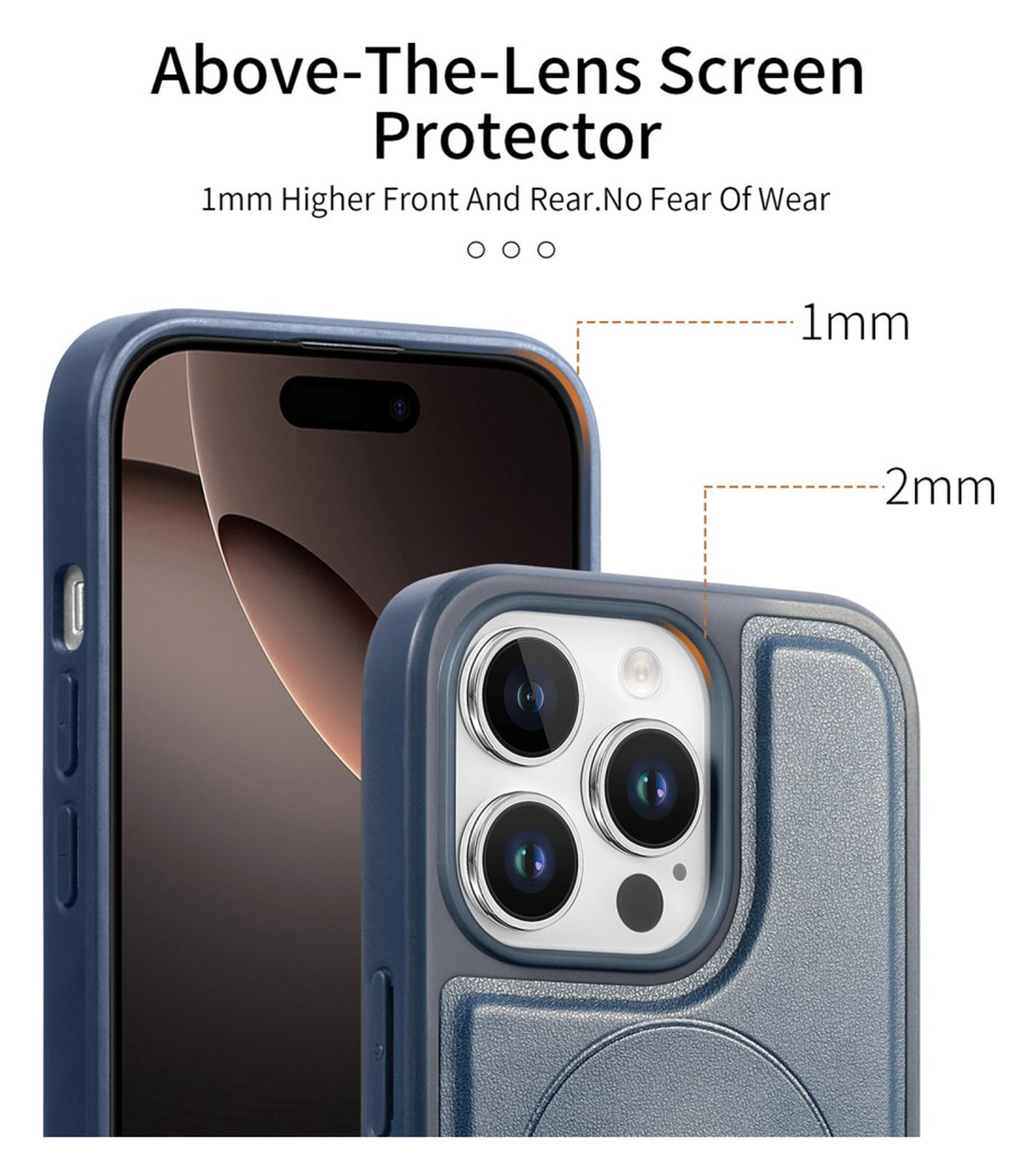 Apple iPhone 14 Pro MagSafe Hoesje met Polsband Blauw afbeelding 3