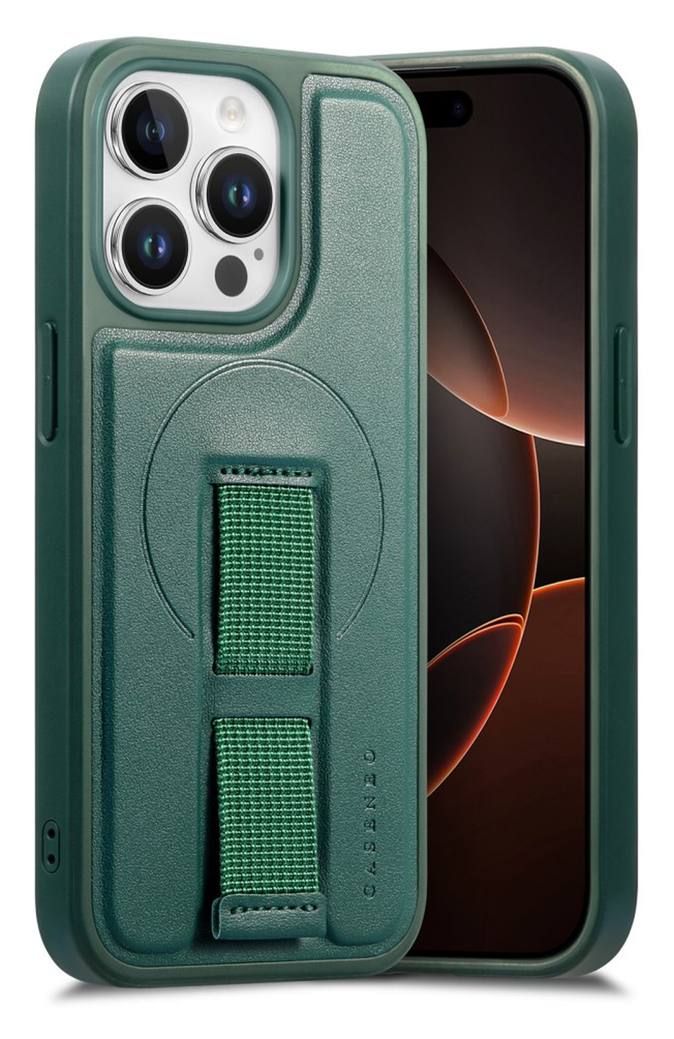 Apple iPhone 14 Pro MagSafe Hoesje met Polsband Groen afbeelding 1