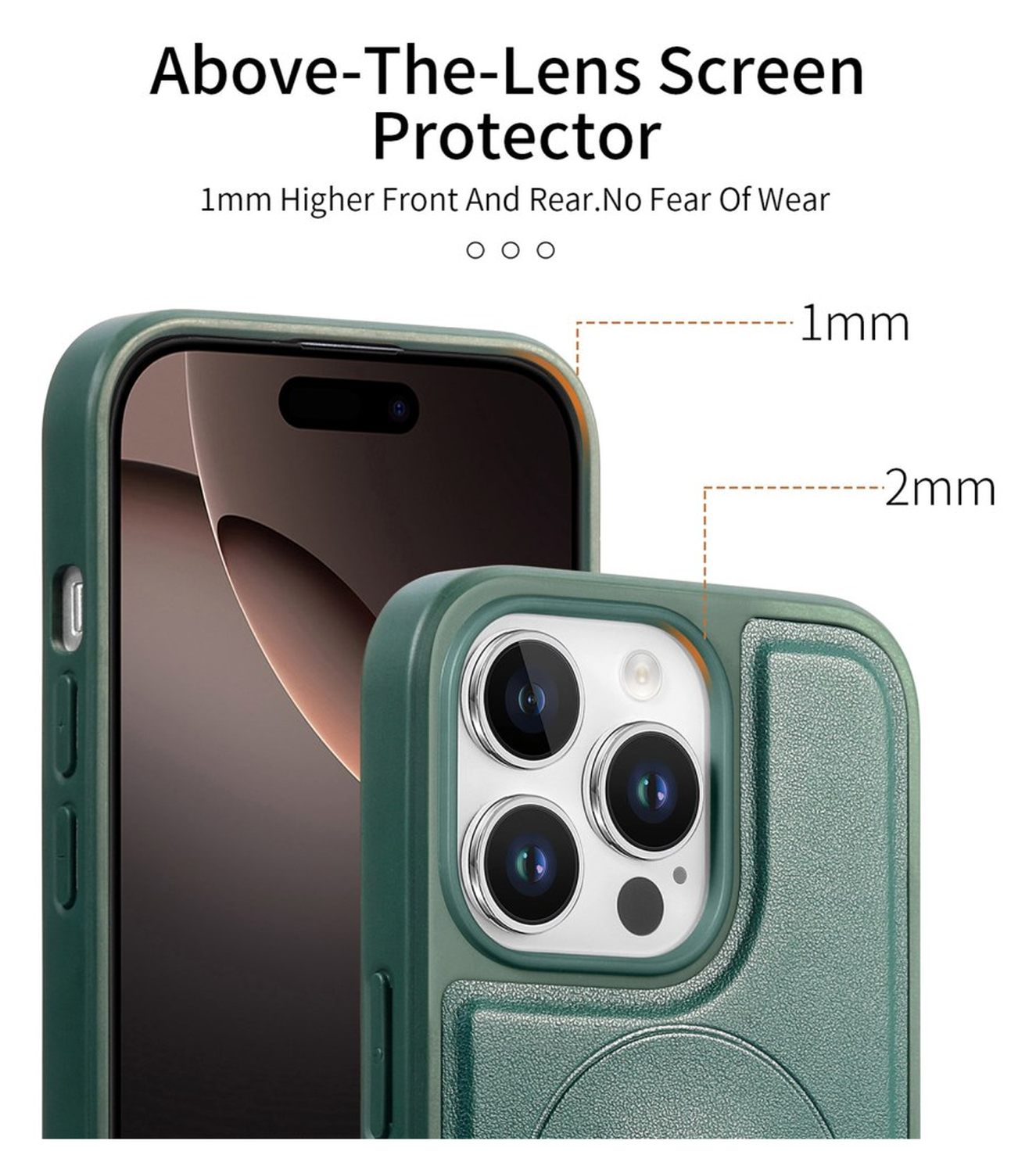 Apple iPhone 14 Pro MagSafe Hoesje met Polsband Groen afbeelding 3