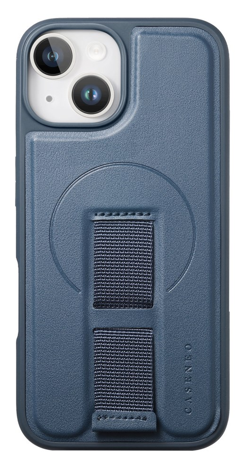Apple iPhone 15 MagSafe Hoesje met Polsband Blauw afbeelding 2