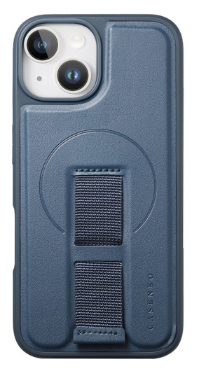 Apple iPhone 15 MagSafe Hoesje met Polsband Blauw afbeelding 2