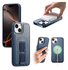 Apple iPhone 15 MagSafe Hoesje met Polsband Blauw afbeelding 8