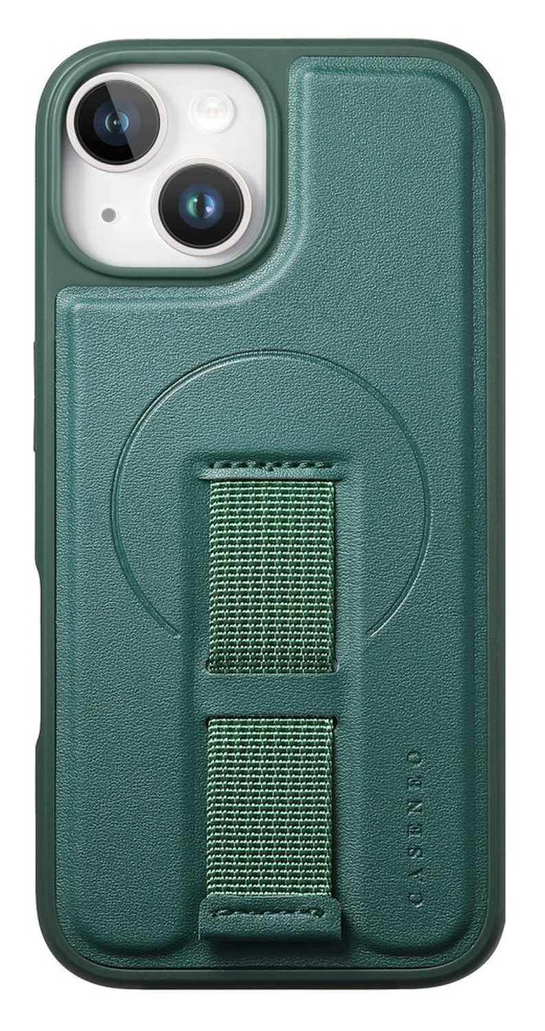 Apple iPhone 15 MagSafe Hoesje met Polsband Groen afbeelding 2