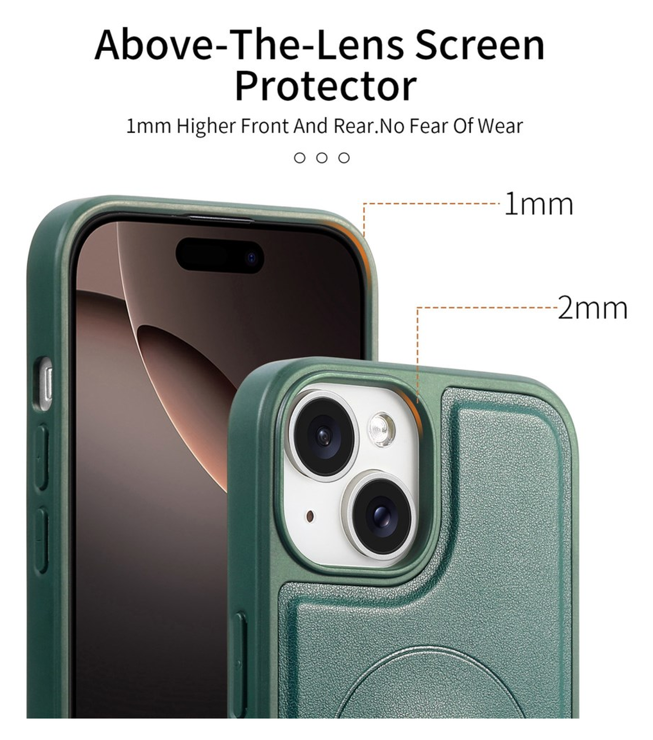 Apple iPhone 15 MagSafe Hoesje met Polsband Groen afbeelding 3
