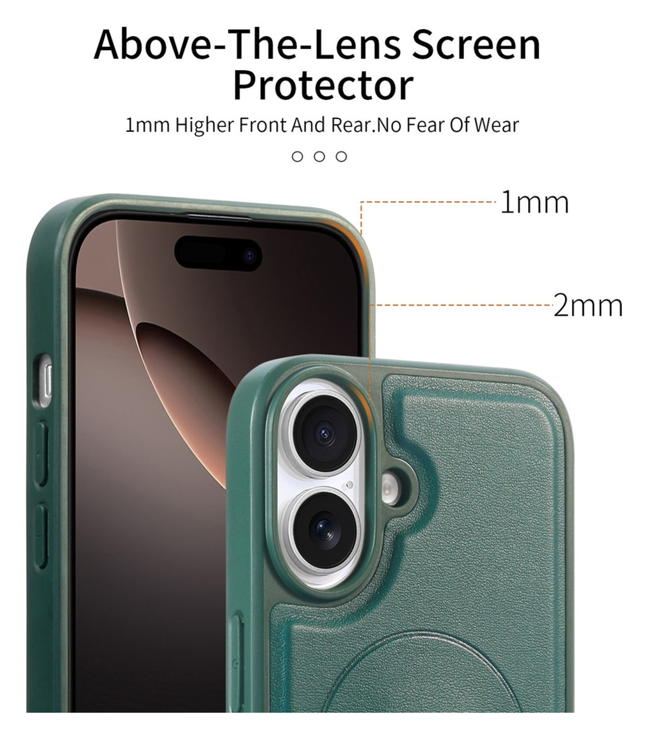 Apple iPhone 16 MagSafe Hoesje met Polsband Groen afbeelding 3