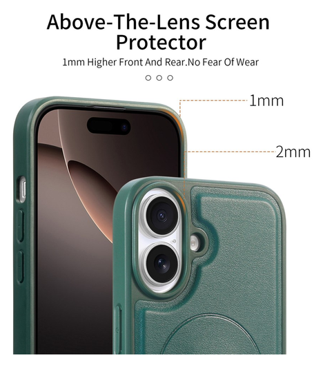 Apple iPhone 16 MagSafe Hoesje met Polsband Groen afbeelding 3