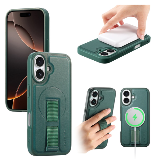 Apple iPhone 16 MagSafe Hoesje met Polsband Groen afbeelding 8