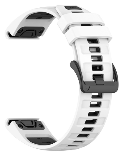 Universeel Garmin QuickFit 22MM Bandje Siliconen Gespsluiting Wit afbeelding 3