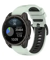 Universeel Garmin QuickFit 22MM Bandje Siliconen Gespsluiting Mint afbeelding