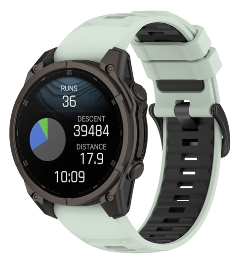 Universeel Garmin QuickFit 22MM Bandje Siliconen Gespsluiting Mint afbeelding 1