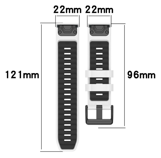 Universeel Garmin QuickFit 22MM Bandje Siliconen Gespsluiting Mint afbeelding 7