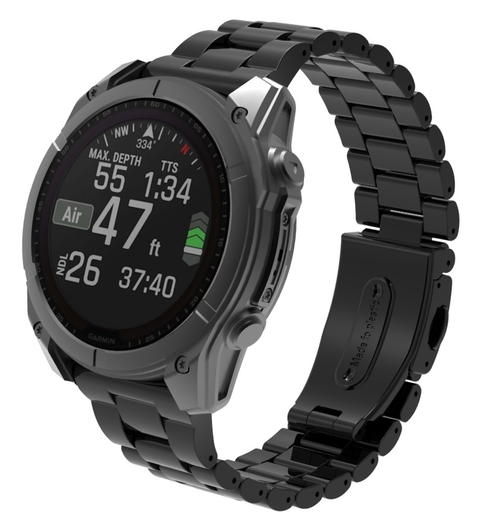 Universeel Garmin Quickfit 20MM Bandje Roestvrij Staal Zwart afbeelding 3