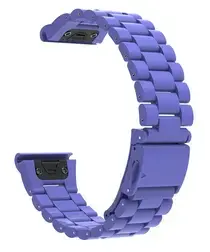 Universeel Garmin Quickfit 20MM Bandje Roestvrij Staal Blauw afbeelding
